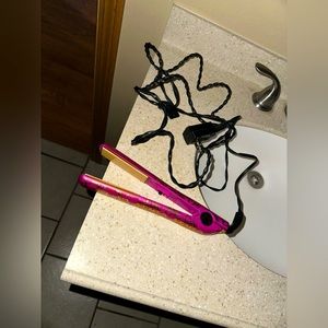 CHI Ultra Flat Iron pink and gold hair tool professional hair products beauty